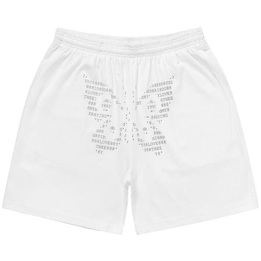 Butterfly Shorts White