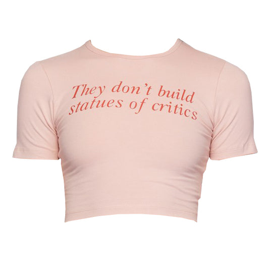 Statues Crop Tee Pink