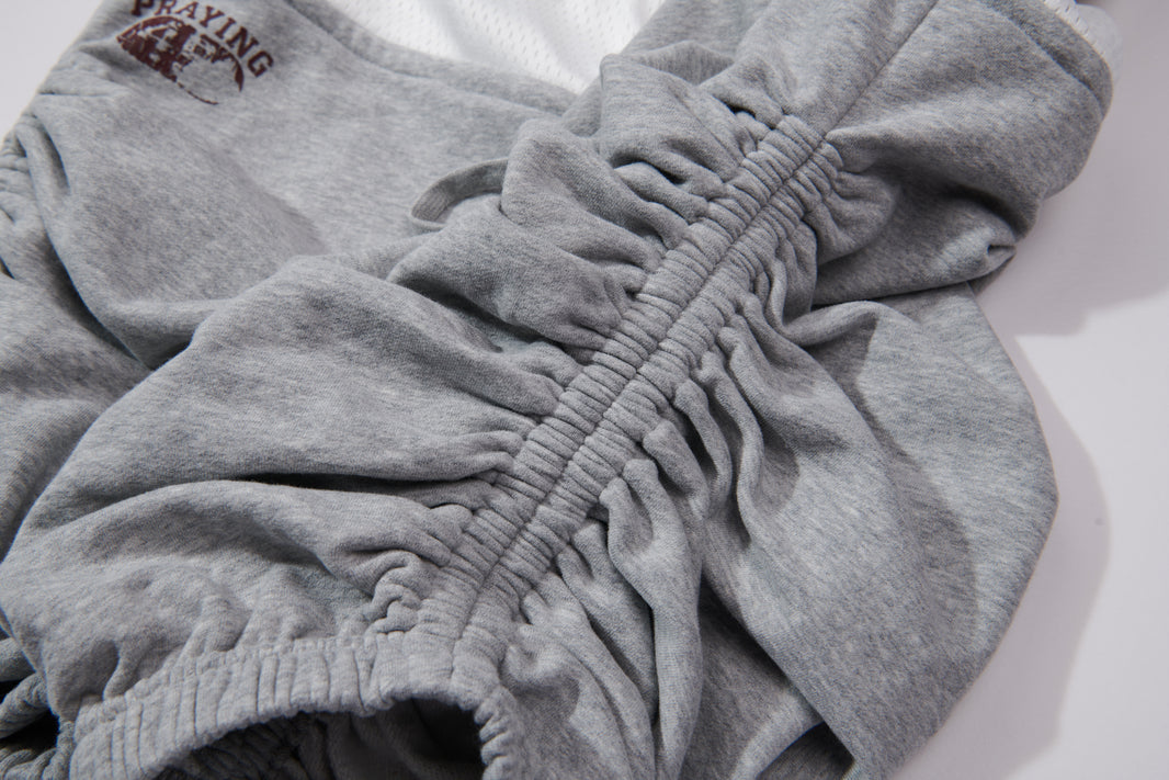 Layered Scrunched Sweatshorts Mens