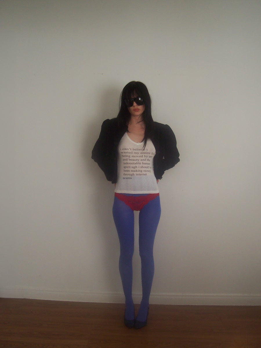 Internet Scams Pointelle Tank Top