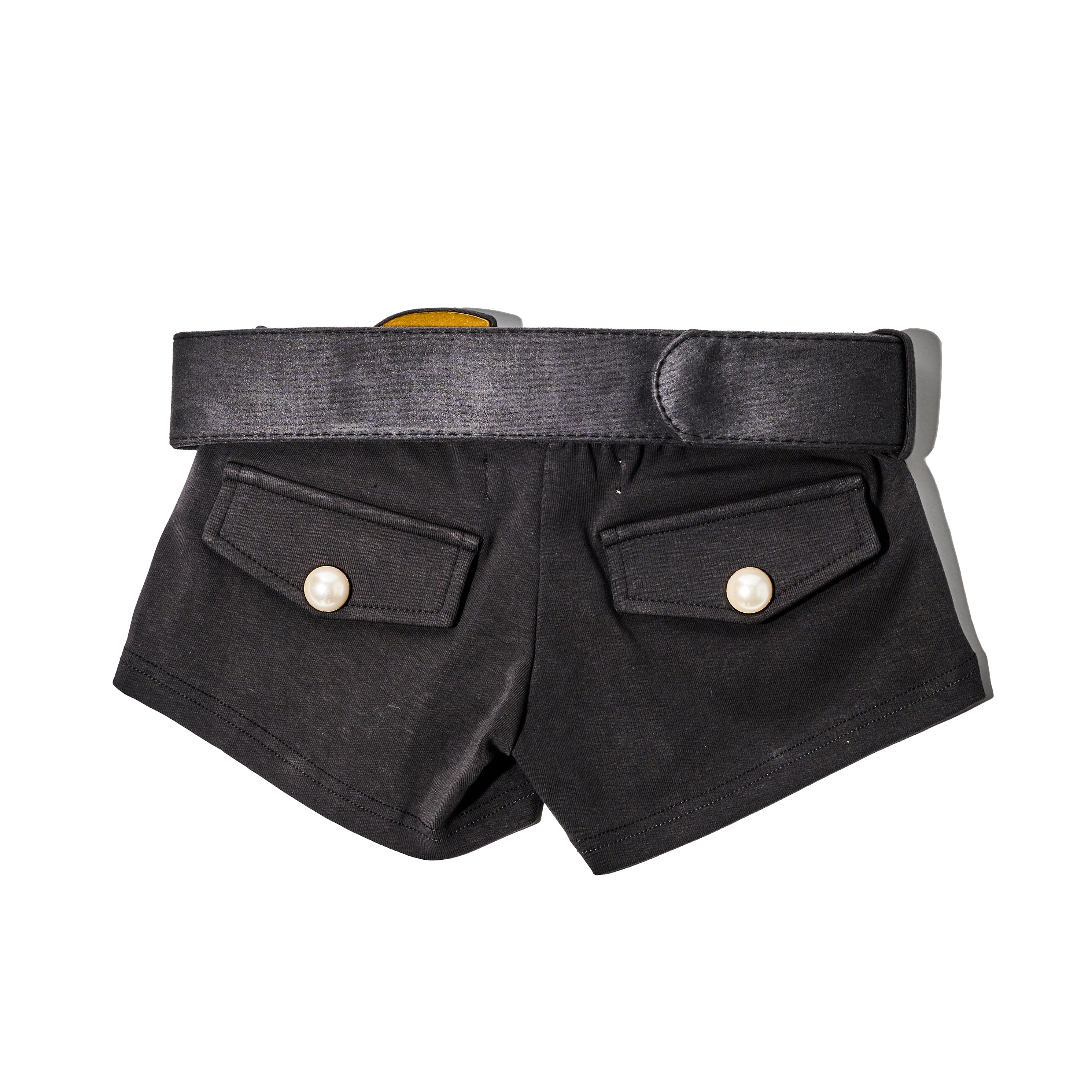 Belted Short Shorts Grey – Praying