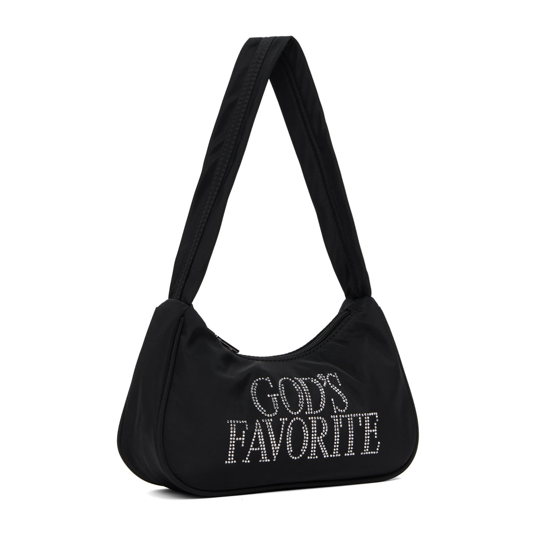 Gods Favorite Rhinestone Bag Black