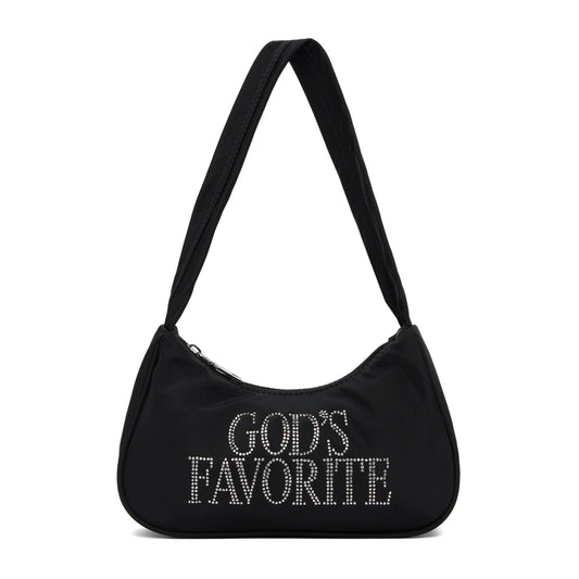 Gods Favorite Rhinestone Bag Black