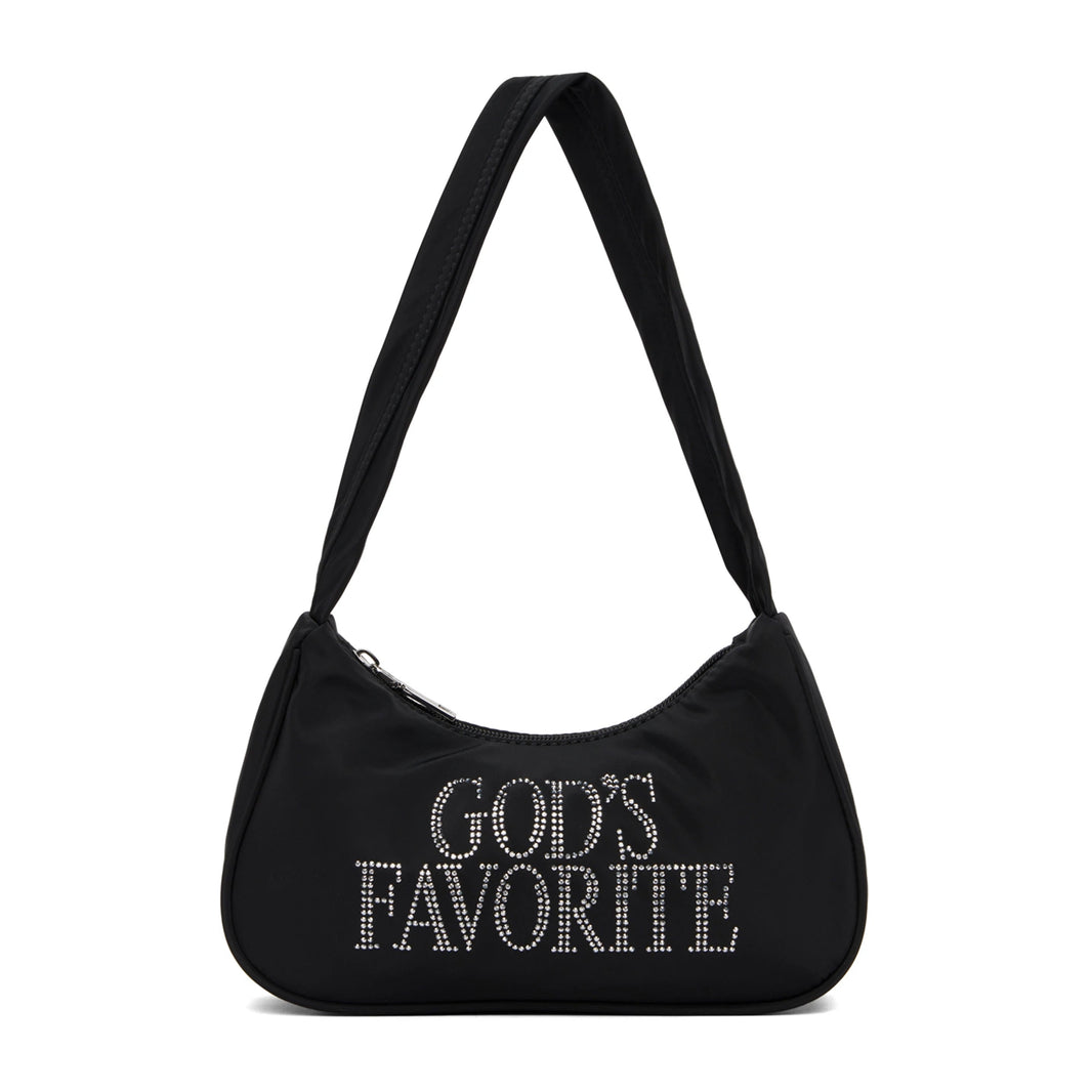 Gods Favorite Rhinestone Bag Black