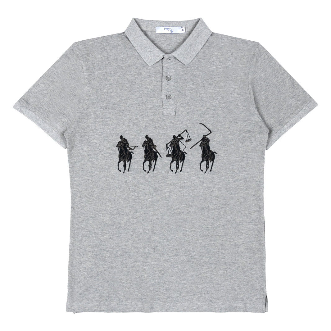 刺绣骑士 Polo 衫
