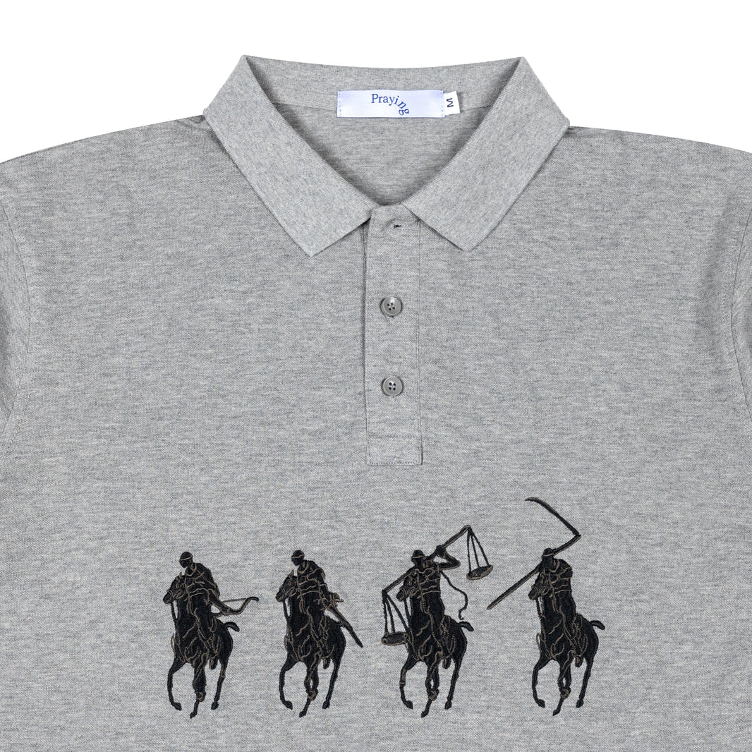 刺绣骑士 Polo 衫