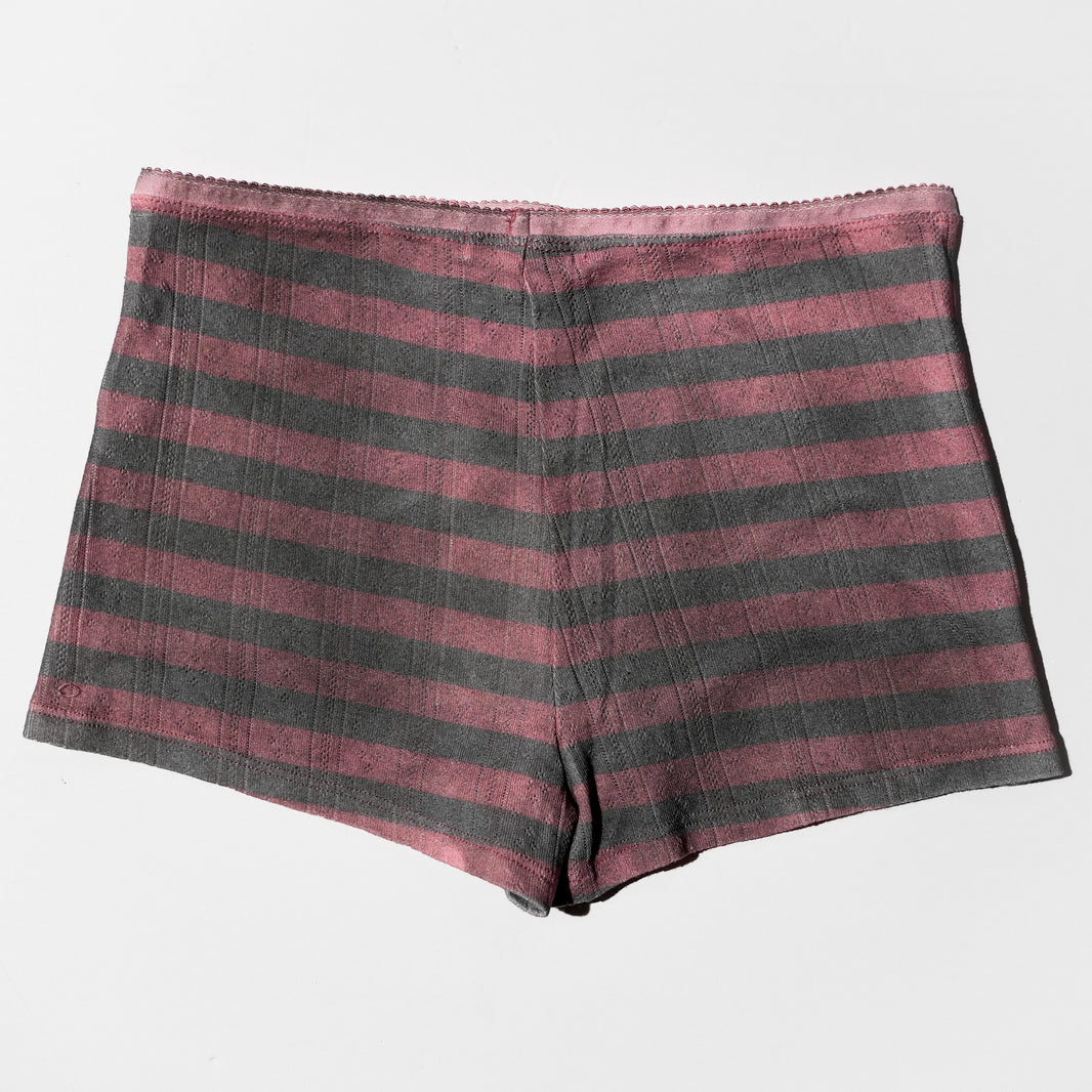 Pink Dirty Stripe Short