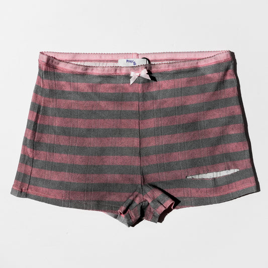 Pink Dirty Stripe Short
