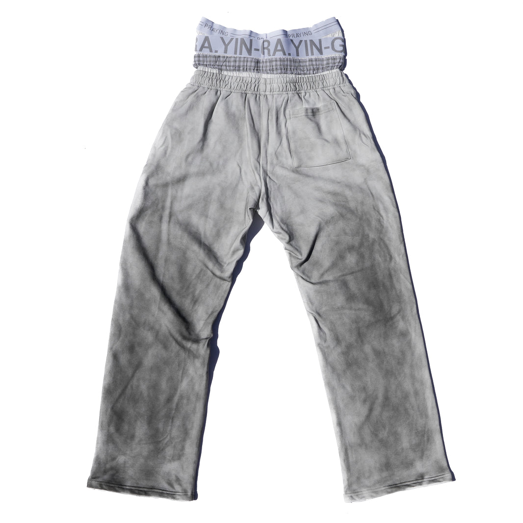 White Boxer Sweats