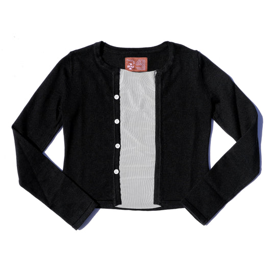 Mesh Layered Cardigan