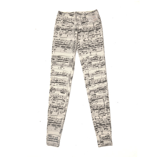 Music Note Print Leggings