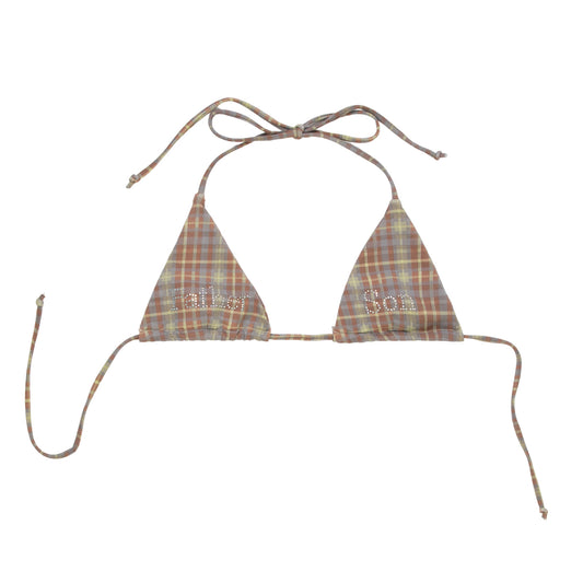 Holy Trinity Bikini Top Plaid