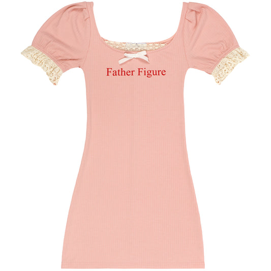 Father Figure Dress Pink