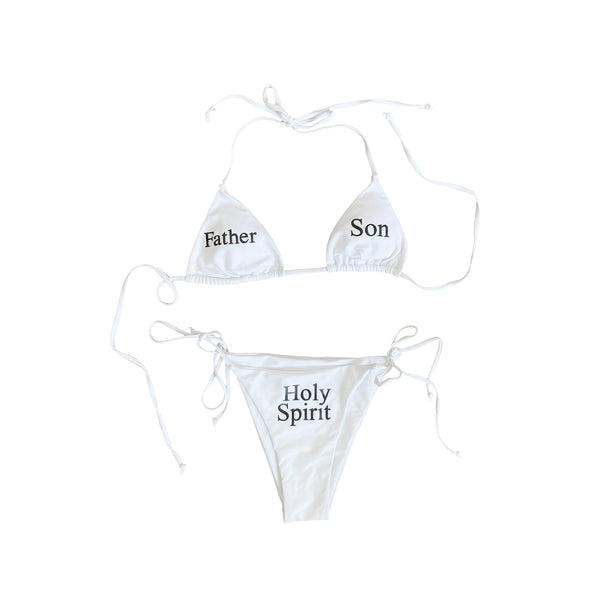 Holy Trinity Bikini Set White